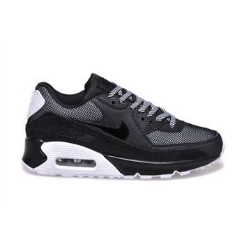 Nike Air Max 90 Womens Shoes Hot New All Black White Gray China